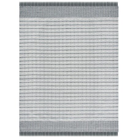 Safavieh 8 x 10 ft. Vermont Flat Weave Rectangle Area Rug Ivory & Black VRM504A-8